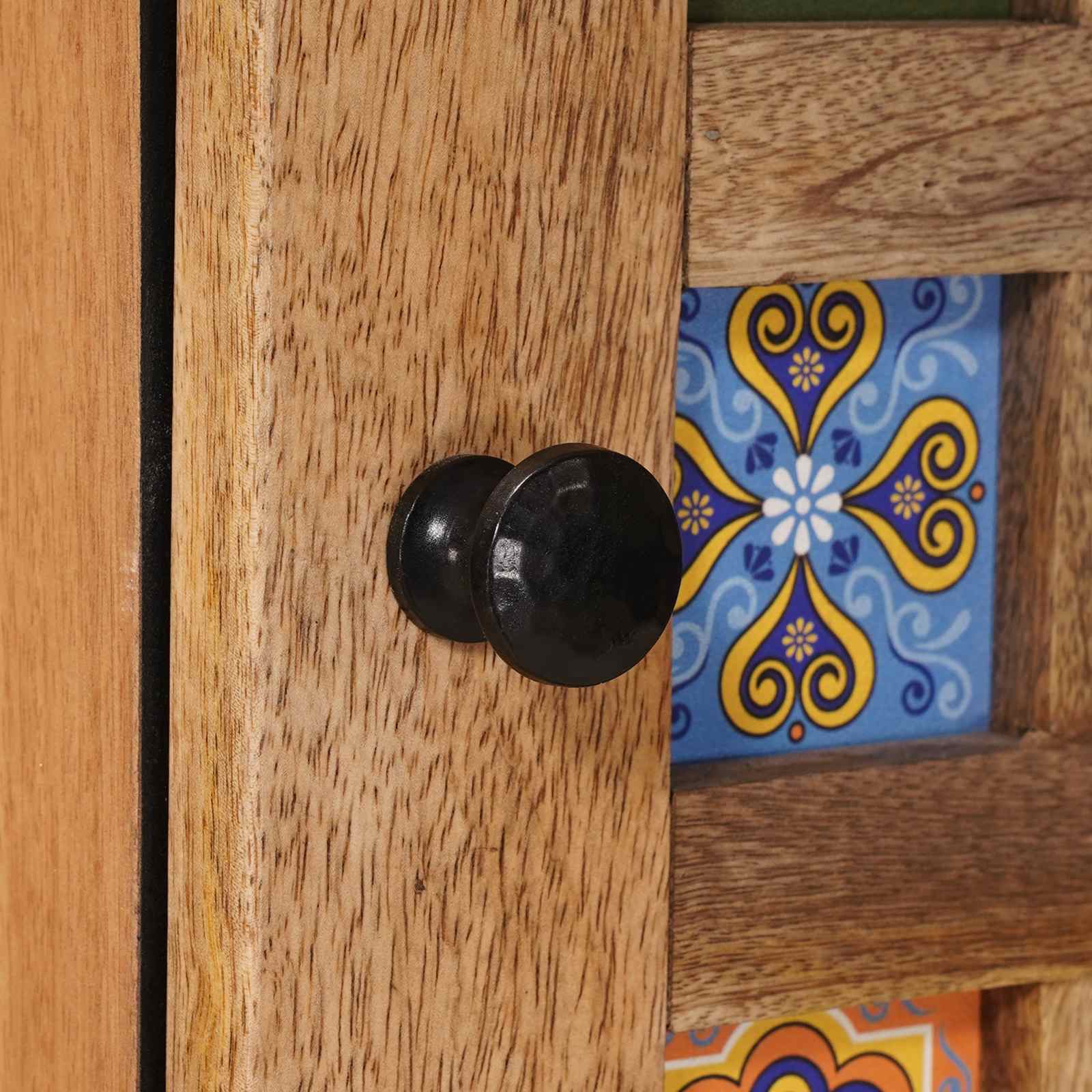 Hoge kast Naturel 40 x 33 x 110 cm Massief Mango Hout is nu te koop bij PeponiXL, paradijselijk wonen!