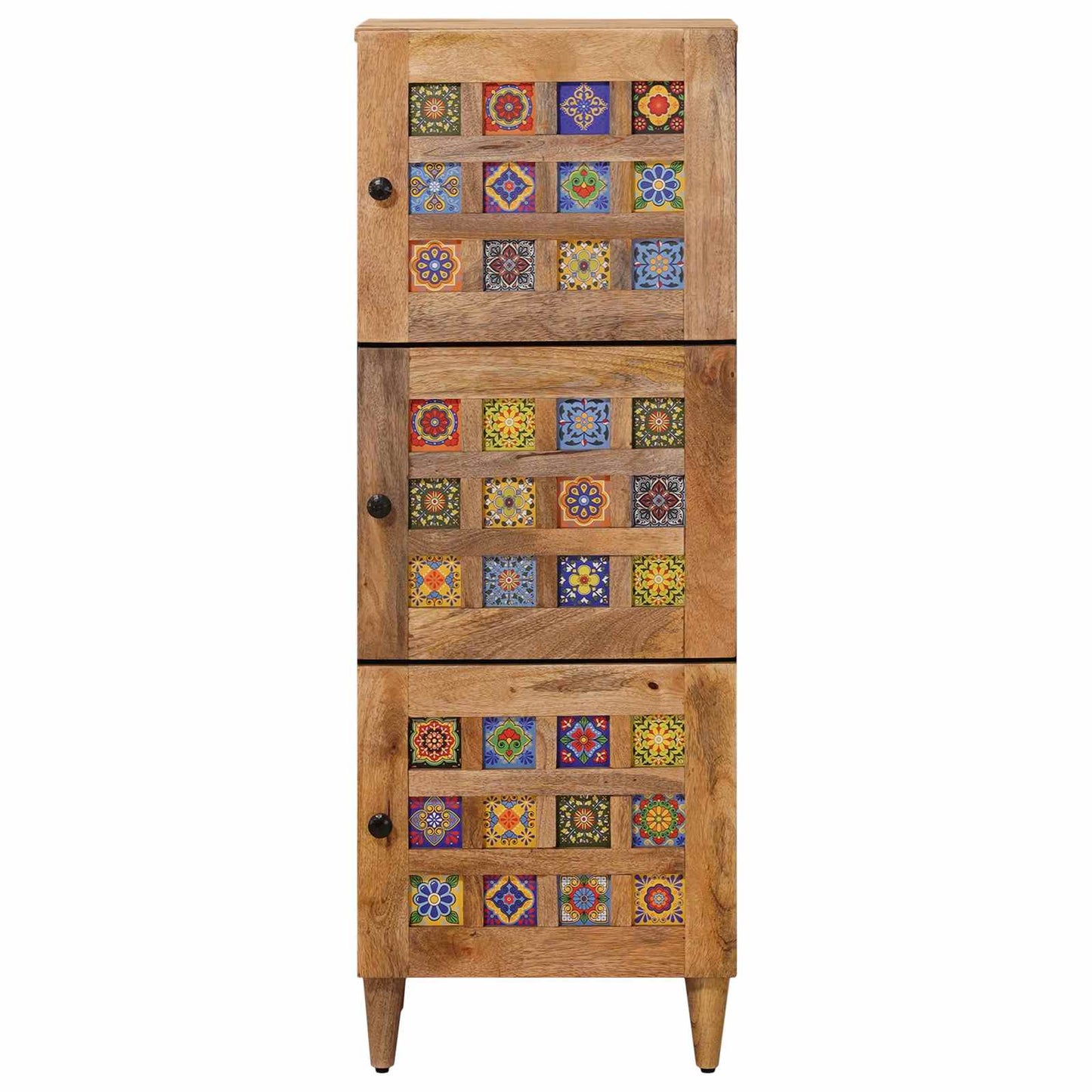 Hoge kast Naturel 40 x 33 x 110 cm Massief Mango Hout is nu te koop bij PeponiXL, paradijselijk wonen!