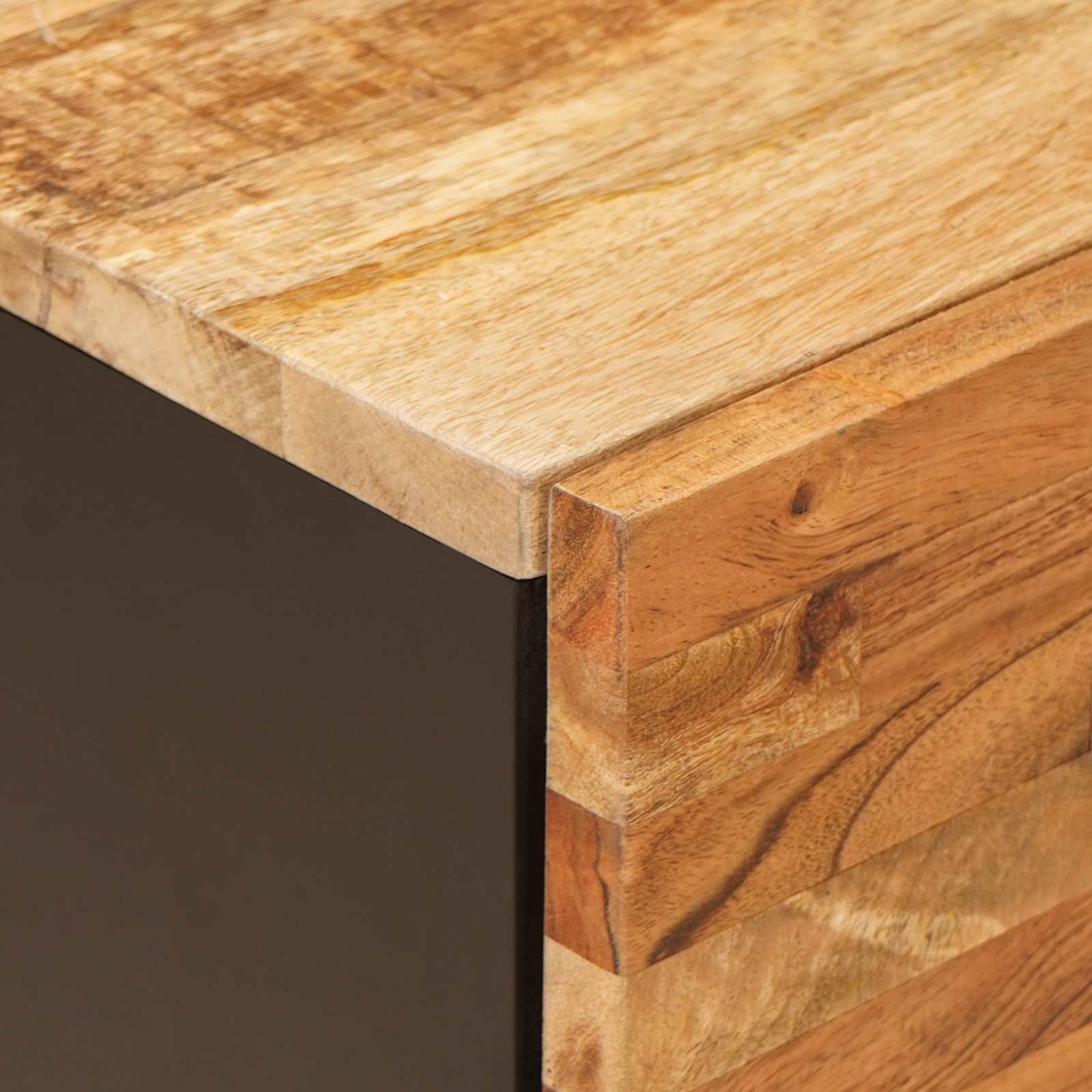 Nachtkastje met lade Bruin 40 x 33 x 46 cm Massief Mango Hout is nu te koop bij PeponiXL, paradijselijk wonen!