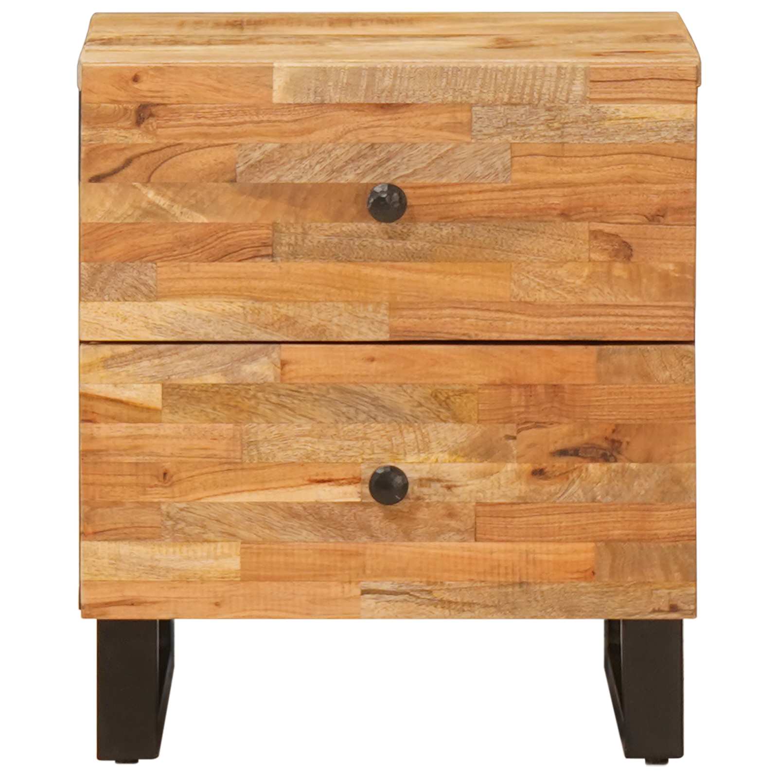 Nachtkastje met lade Bruin 40 x 33 x 46 cm Massief Mango Hout is nu te koop bij PeponiXL, paradijselijk wonen!