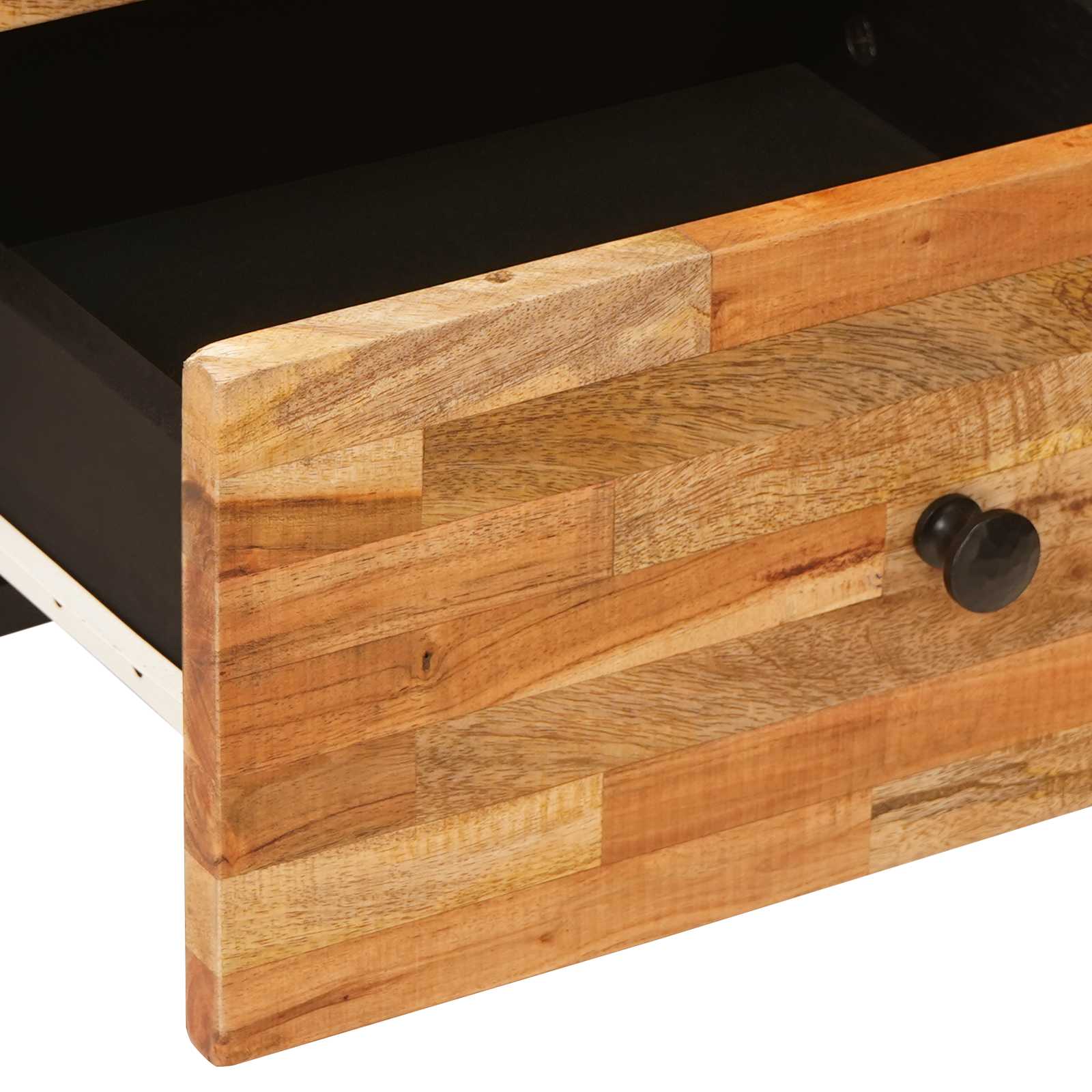 Nachtkastje 2 pcs Bruin 40 x 33 x 46 cm Massief Mango Hout is nu te koop bij PeponiXL, paradijselijk wonen!