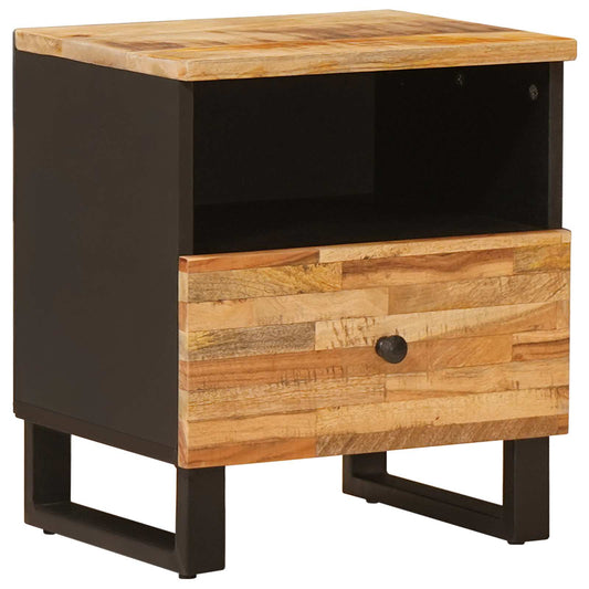 Bed kast met lade Bruin 40 x 33 x 46 cm Massief Mango Hout is nu te koop bij PeponiXL, paradijselijk wonen!