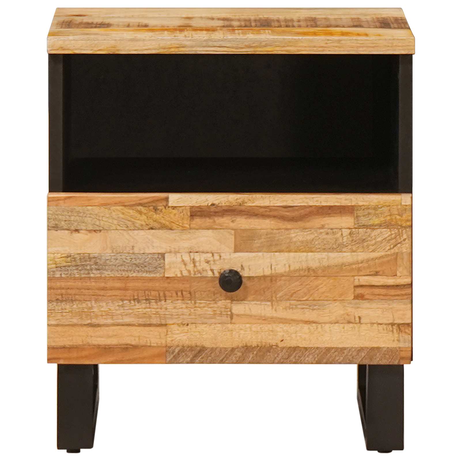 Bed kast met lade Bruin 40 x 33 x 46 cm Massief Mango Hout is nu te koop bij PeponiXL, paradijselijk wonen!