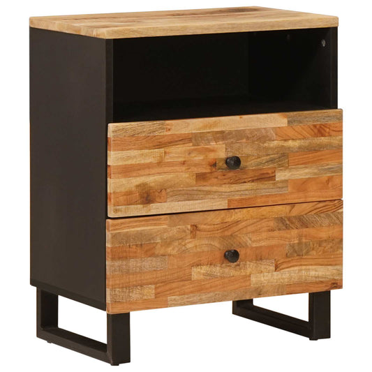 Bed kast met lade Bruin 50 x 33 x 62 cm Massief Mango Hout is nu te koop bij PeponiXL, paradijselijk wonen!