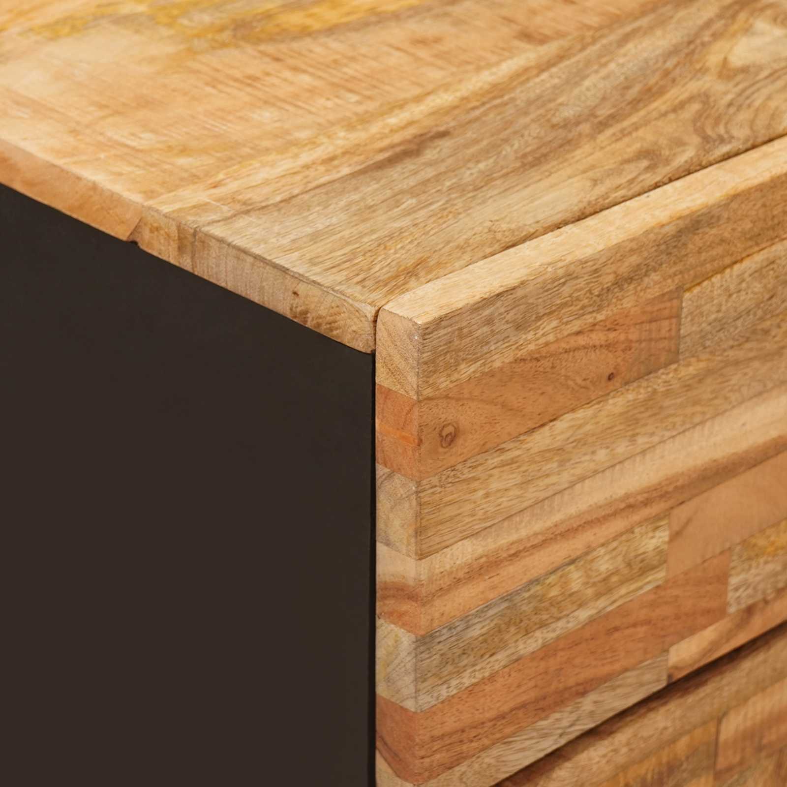 Bed kast met lade Bruin 50 x 33 x 60 cm Massief Mango Hout is nu te koop bij PeponiXL, paradijselijk wonen!