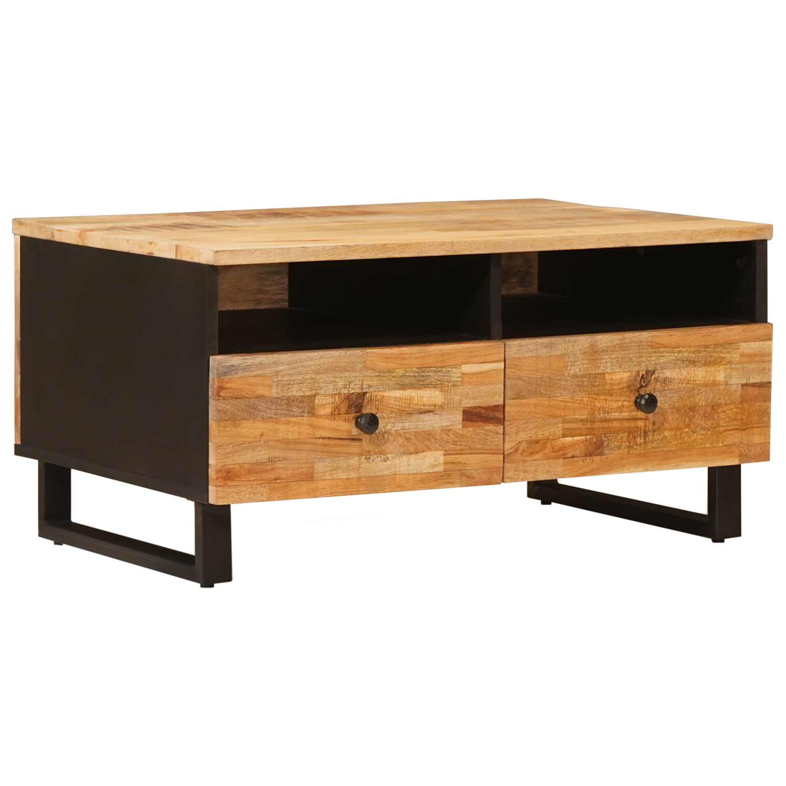 Salontafel met lade Bruin 80 x 54 x 40 cm Massief Mango Hout is nu te koop bij PeponiXL, paradijselijk wonen!