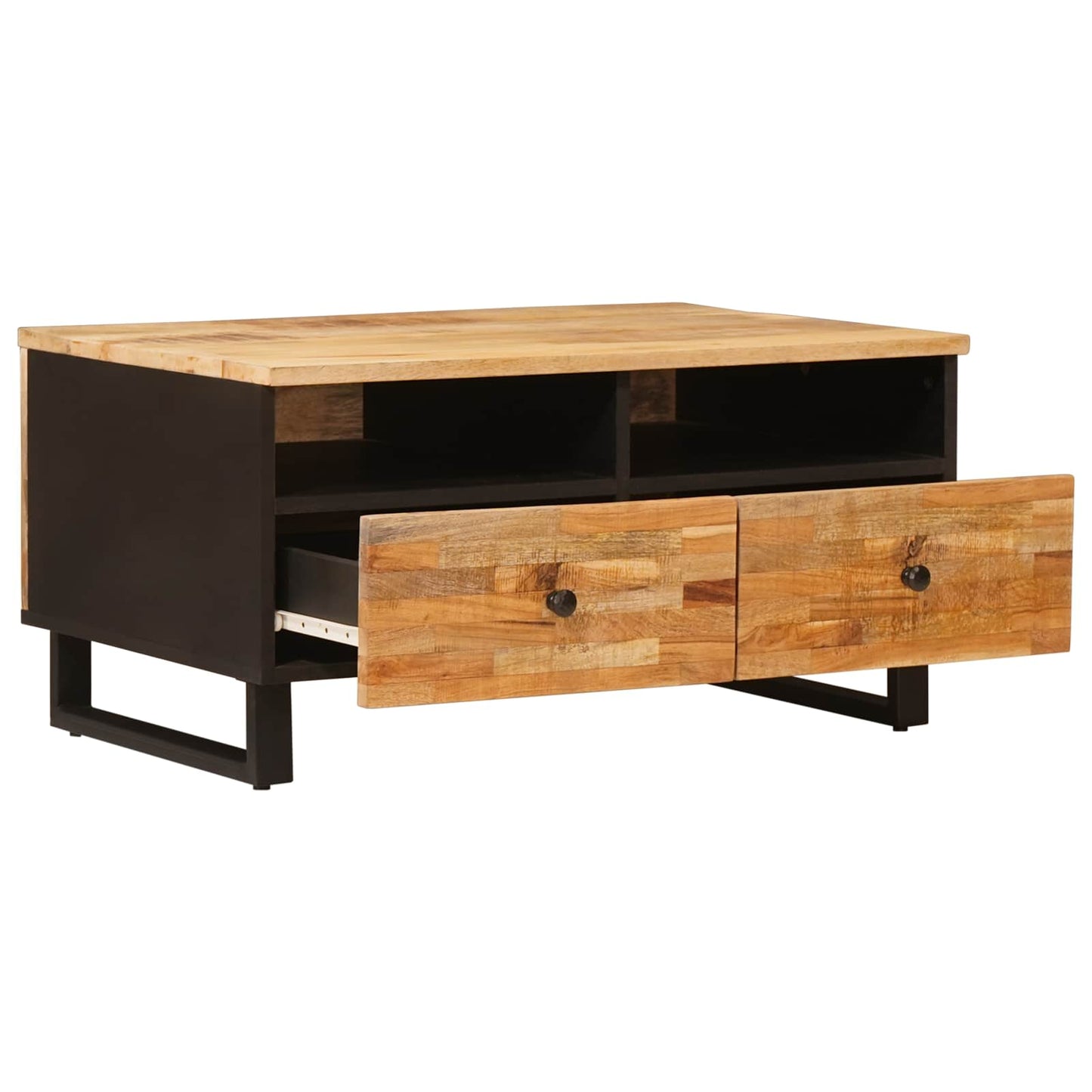 Salontafel met lade Bruin 80 x 54 x 40 cm Massief Mango Hout is nu te koop bij PeponiXL, paradijselijk wonen!