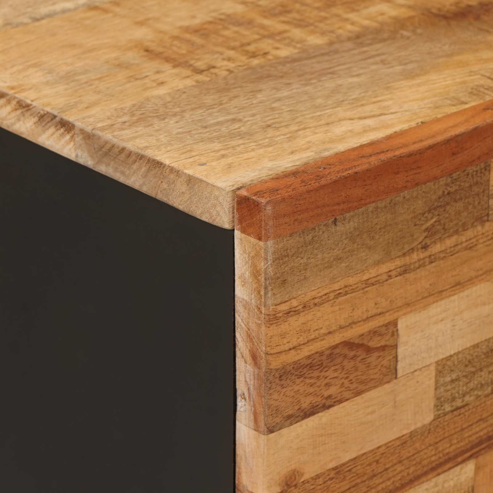 TV-kast met plank Bruin 105 x 33 x 46 cm Massief Mango Hout is nu te koop bij PeponiXL, paradijselijk wonen!