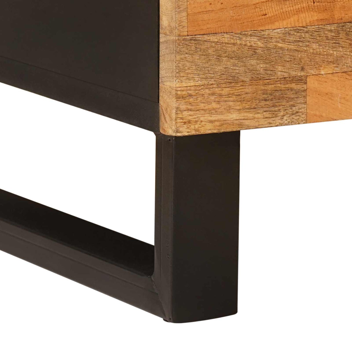 TV-kast met plank Bruin 105 x 33 x 46 cm Massief Mango Hout is nu te koop bij PeponiXL, paradijselijk wonen!