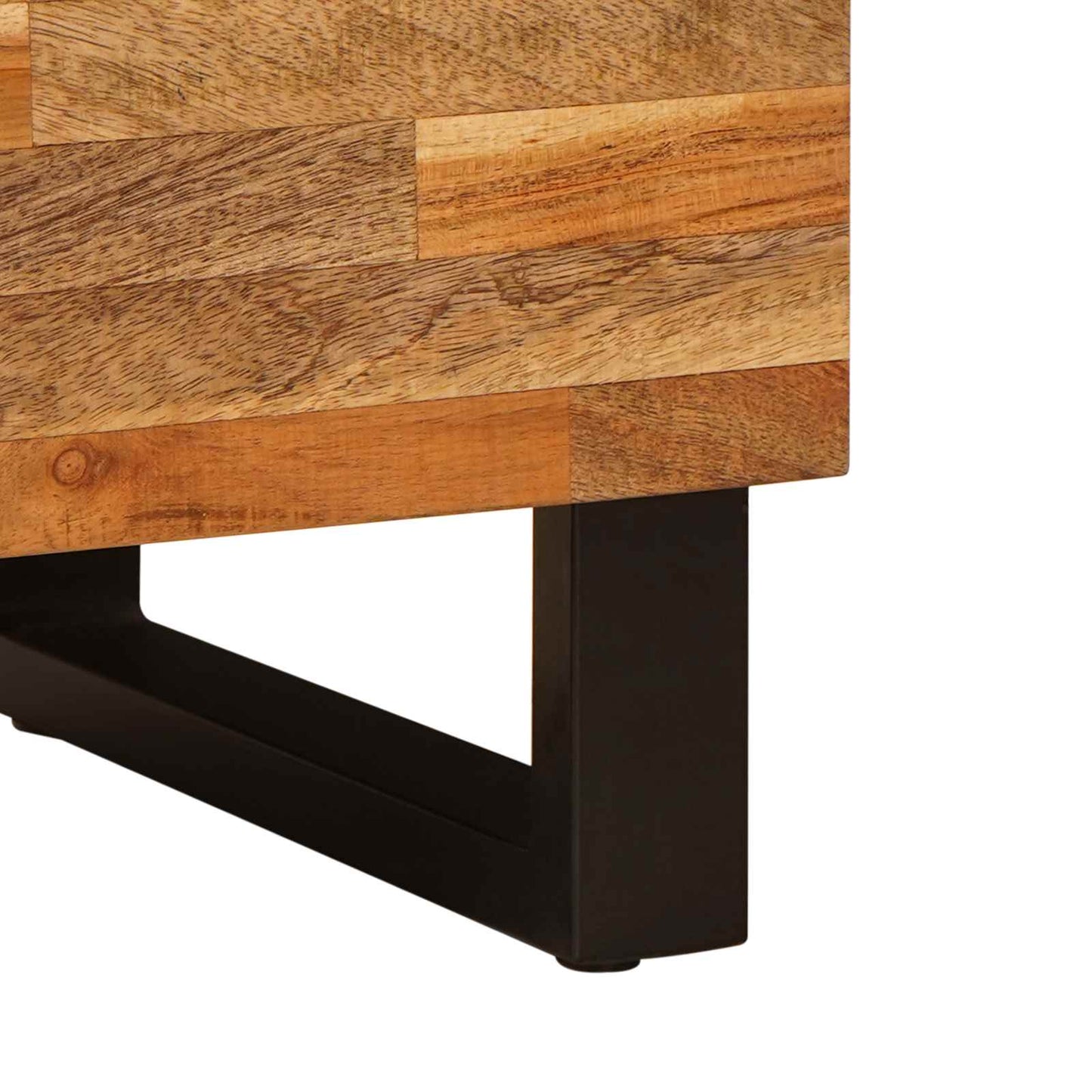 TV-kast met plank Bruin 80 x 33 x 46 cm Massief Mango Hout is nu te koop bij PeponiXL, paradijselijk wonen!