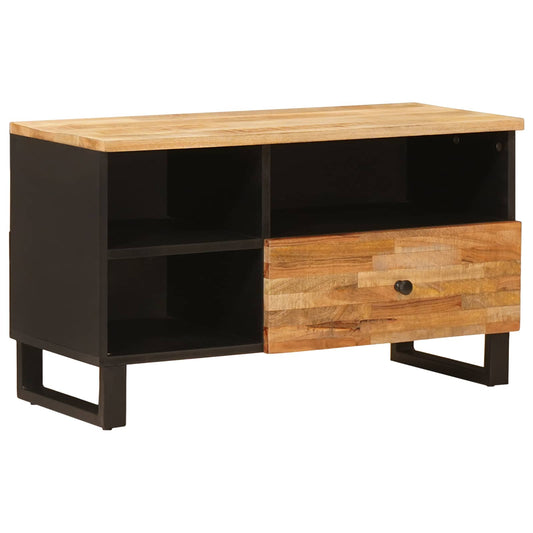 TV-kast met lade Bruin 80 x 33 x 46 cm Massief Mango Hout is nu te koop bij PeponiXL, paradijselijk wonen!