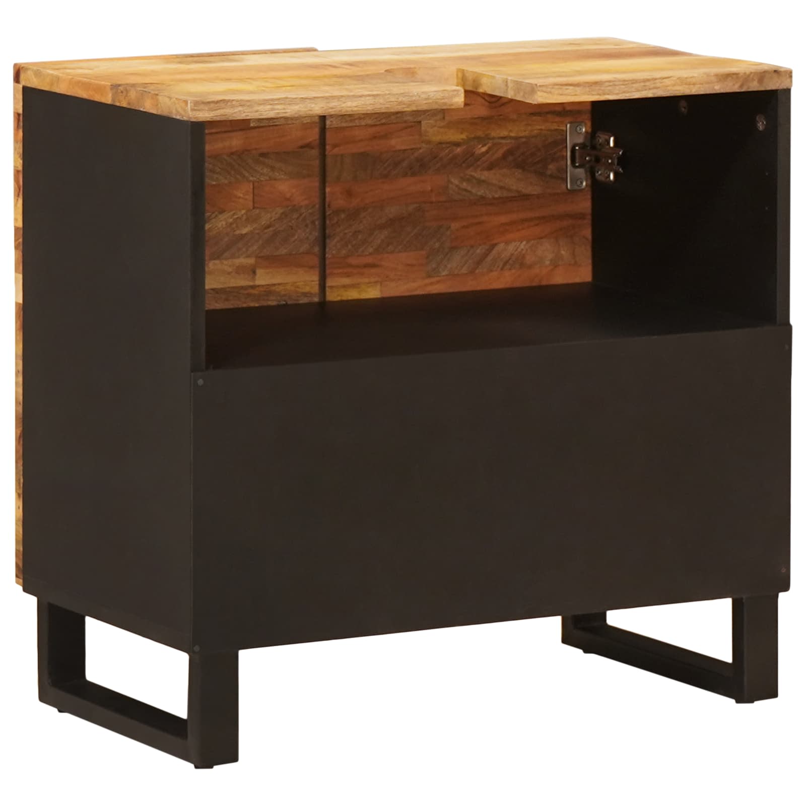 Badkamer wastafelkast met opslag Naturel 62 x 33 x 58 cm is nu te koop bij PeponiXL, paradijselijk wonen!