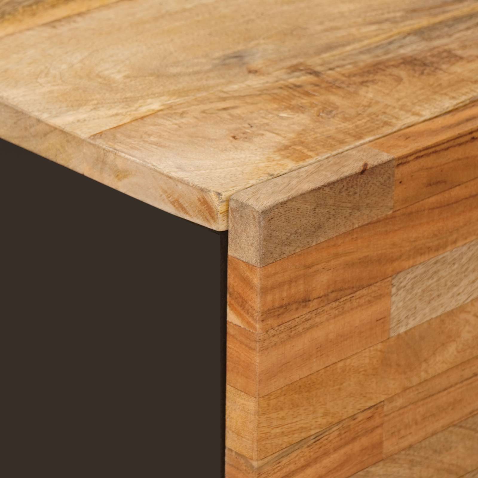 Bijzetkast met lade Bruin 40 x 33 x 75 cm Massief Mango Hout is nu te koop bij PeponiXL, paradijselijk wonen!