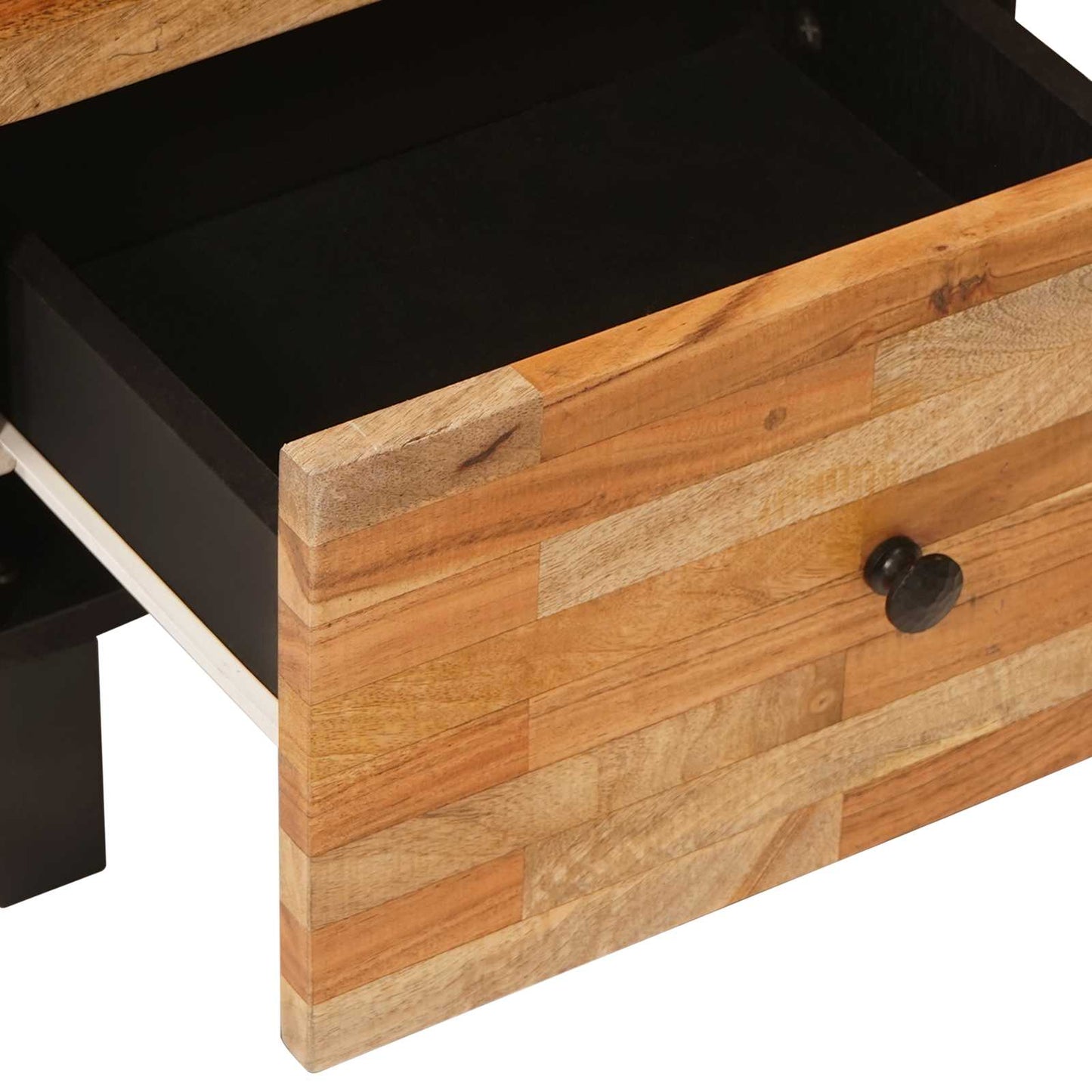 Bijzetkast met lade Bruin 40 x 33 x 75 cm Massief Mango Hout is nu te koop bij PeponiXL, paradijselijk wonen!