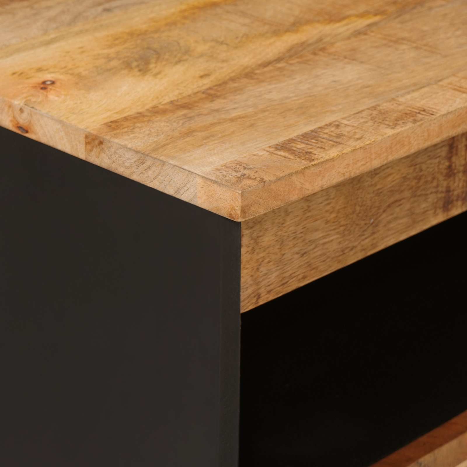 Bijzetkast met opslag Bruin 60 x 33 x 75 cm Massief Mango Hout is nu te koop bij PeponiXL, paradijselijk wonen!