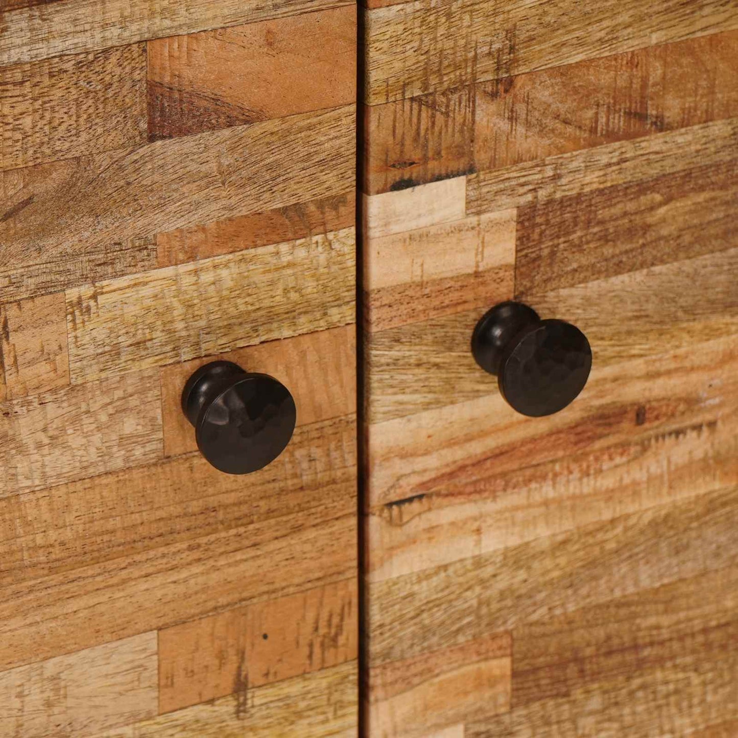 Bijzetkast met opslag Bruin 60 x 33 x 75 cm Massief Mango Hout is nu te koop bij PeponiXL, paradijselijk wonen!