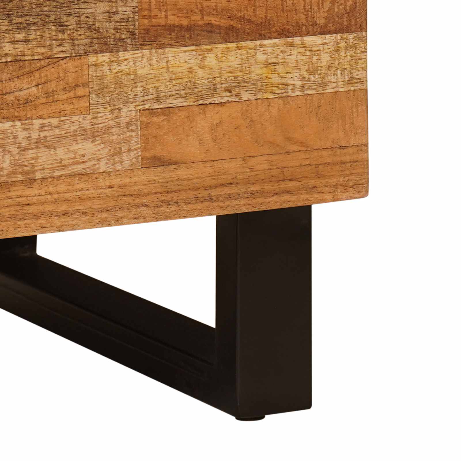 Bijzetkast met opslag Bruin 60 x 33 x 75 cm Massief Mango Hout is nu te koop bij PeponiXL, paradijselijk wonen!