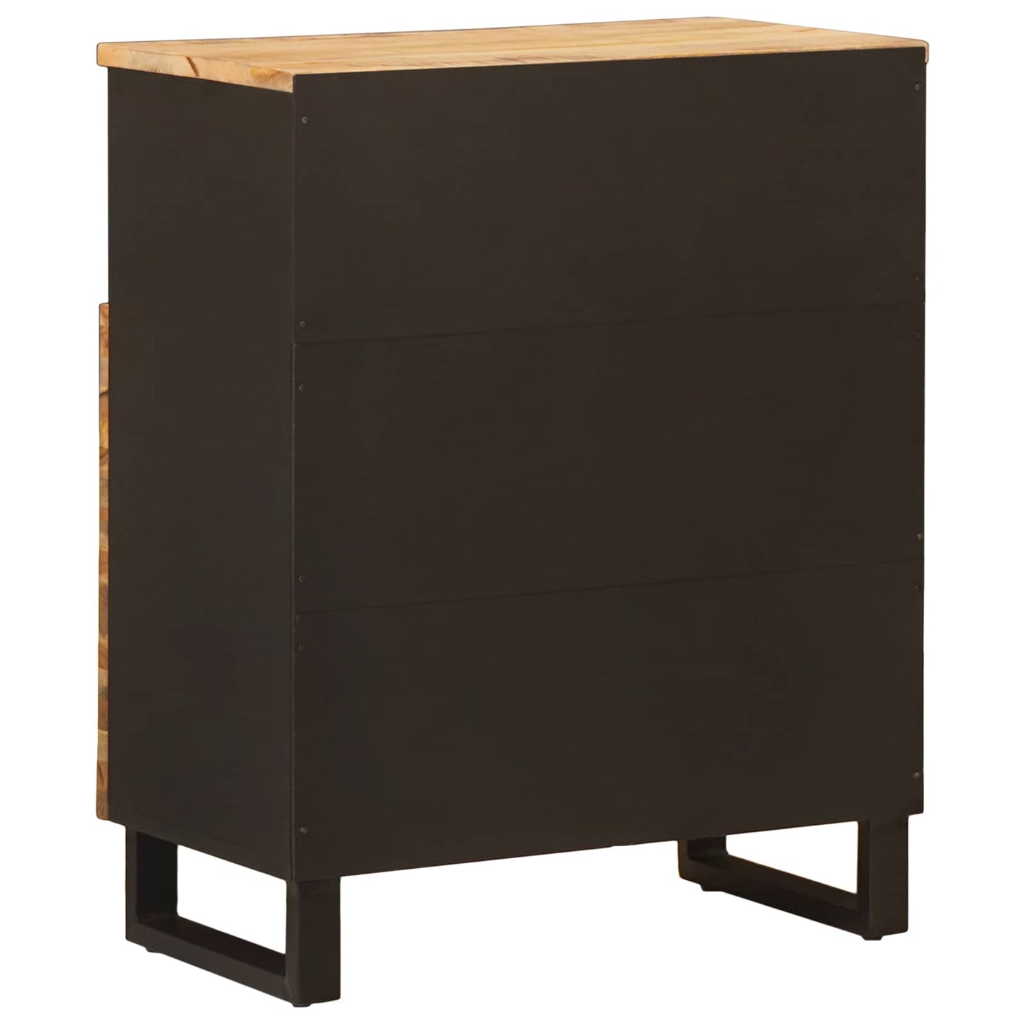Bijzetkast met opslag Bruin 60 x 33 x 75 cm Massief Mango Hout is nu te koop bij PeponiXL, paradijselijk wonen!