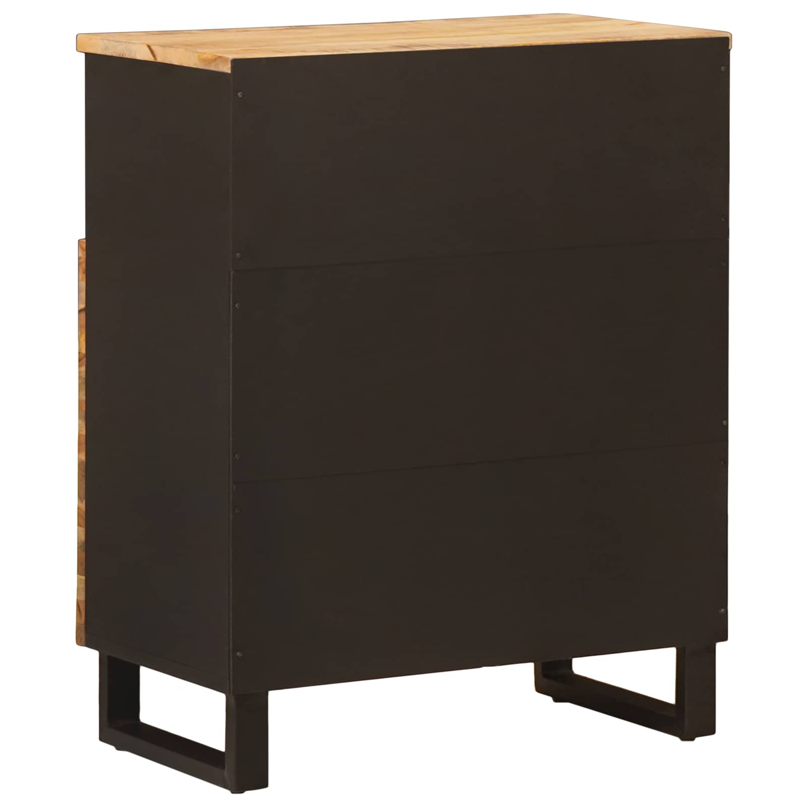 Bijzetkast met opslag Bruin 60 x 33 x 75 cm Massief Mango Hout is nu te koop bij PeponiXL, paradijselijk wonen!
