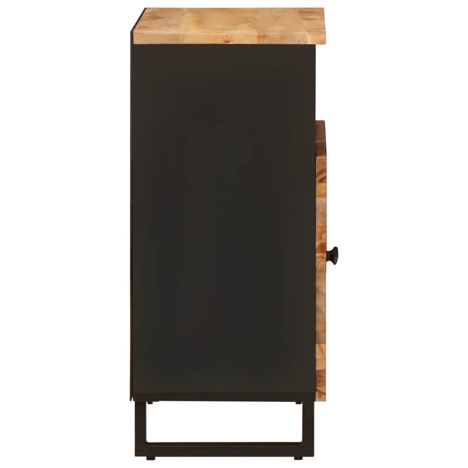 Bijzetkast met opslag Bruin 60 x 33 x 75 cm Massief Mango Hout is nu te koop bij PeponiXL, paradijselijk wonen!