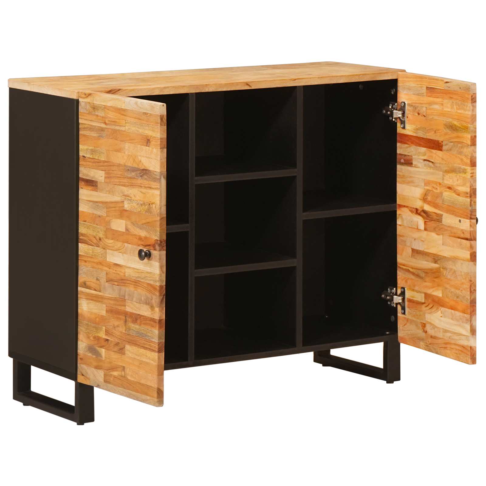 Bijzetkast met lade Bruin 90 x 33 x 75 cm Massief Mango Hout is nu te koop bij PeponiXL, paradijselijk wonen!