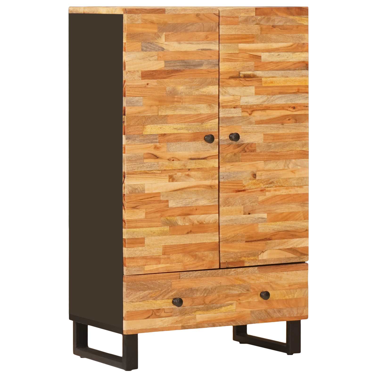 Opberg Highboard Bruin 60 x 33 x 100 cm Massief Mango Hout is nu te koop bij PeponiXL, paradijselijk wonen!