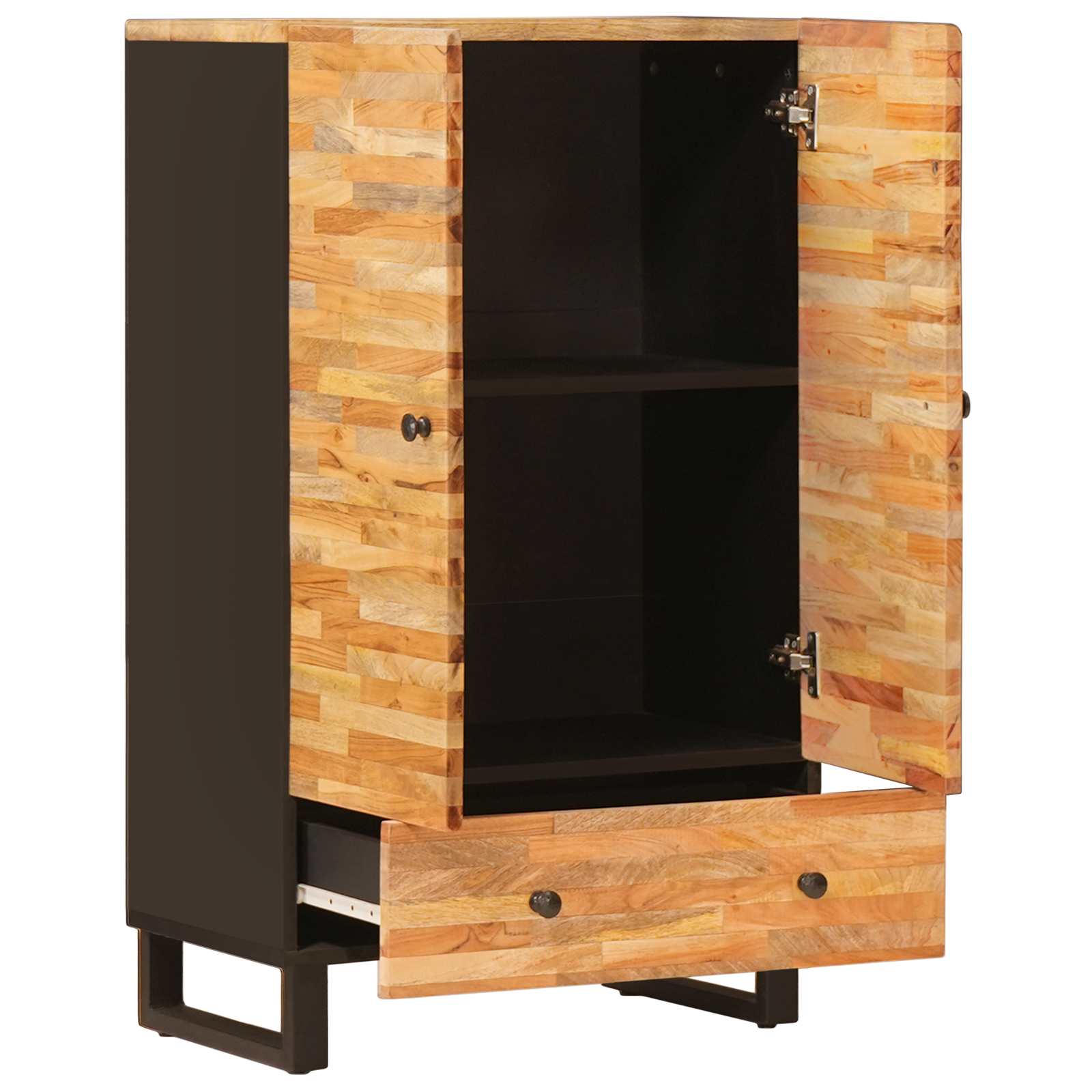 Opberg Highboard Bruin 60 x 33 x 100 cm Massief Mango Hout is nu te koop bij PeponiXL, paradijselijk wonen!