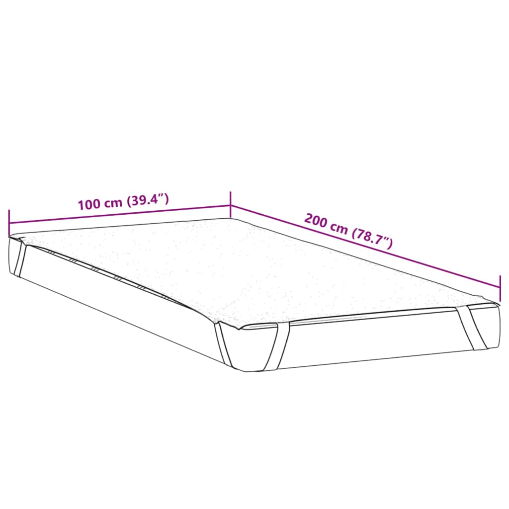 Matrasbeschermer waterdicht 100x200 cm wit is nu te koop bij PeponiXL, paradijselijk wonen!