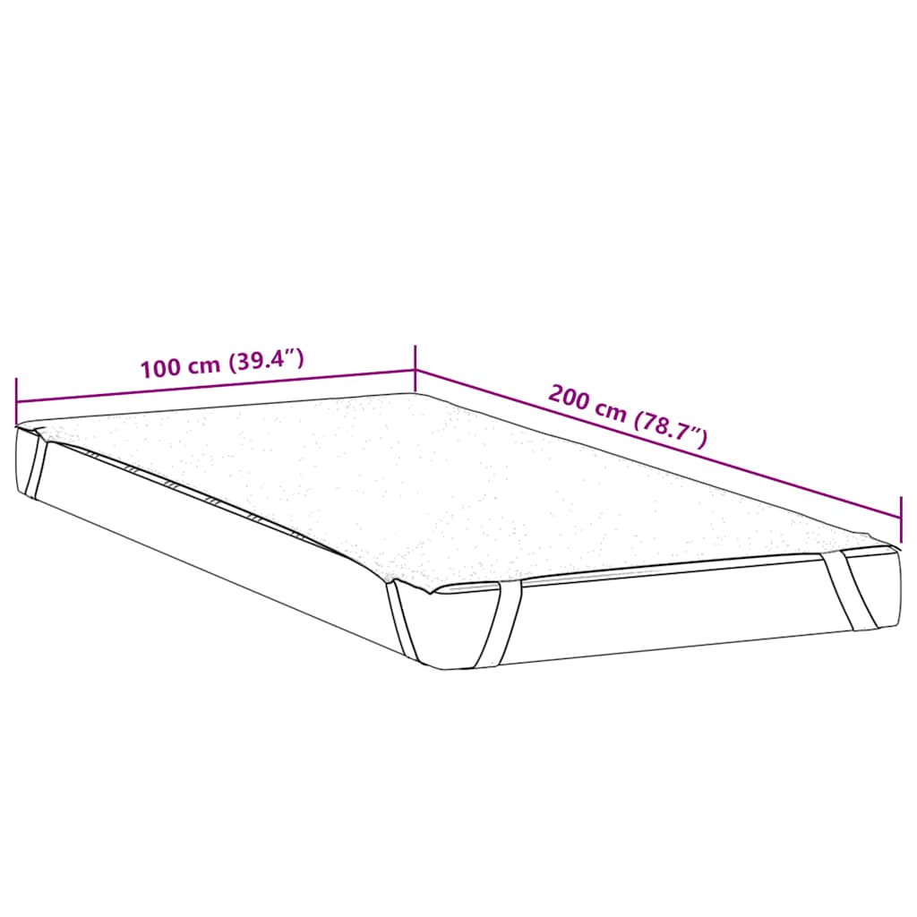 Matrasbeschermer waterdicht 100x200 cm wit is nu te koop bij PeponiXL, paradijselijk wonen!