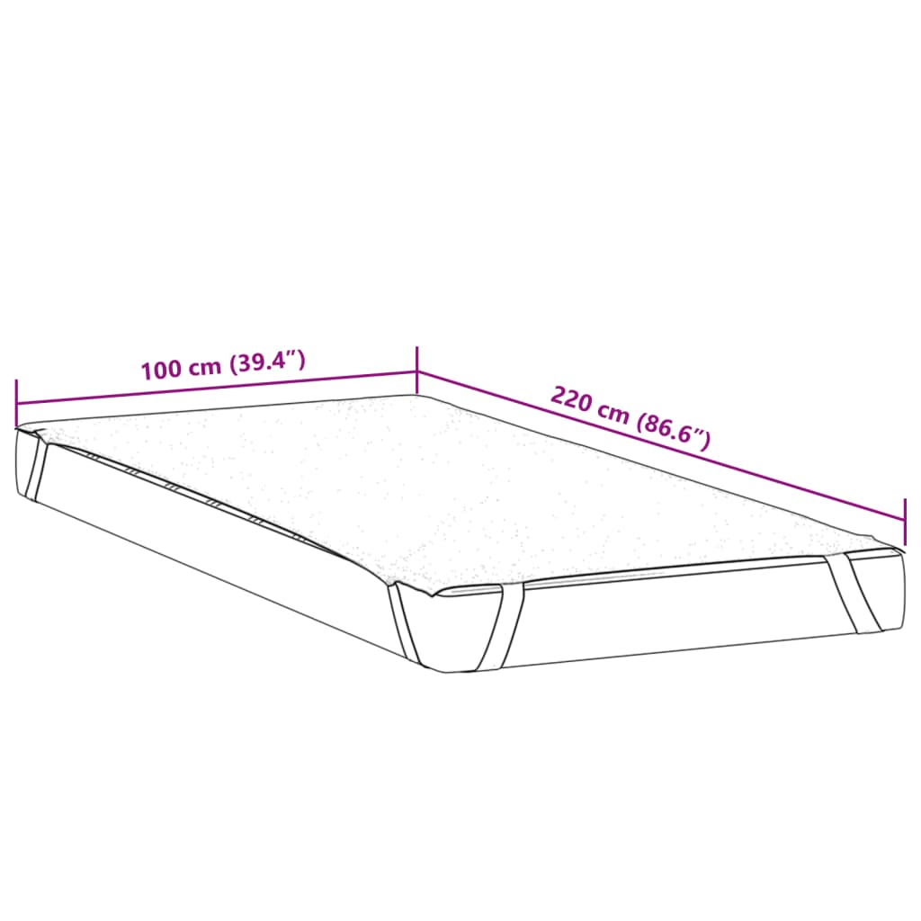 Matrasbeschermer waterdicht 100x220 cm wit is nu te koop bij PeponiXL, paradijselijk wonen!