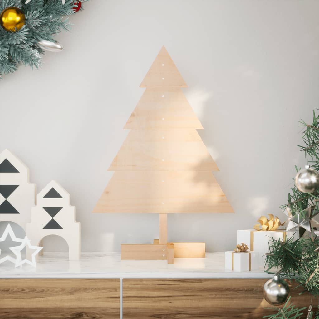 Kerstdecoratie kerstboom 70 cm massief hout is nu te koop bij PeponiXL, paradijselijk wonen!