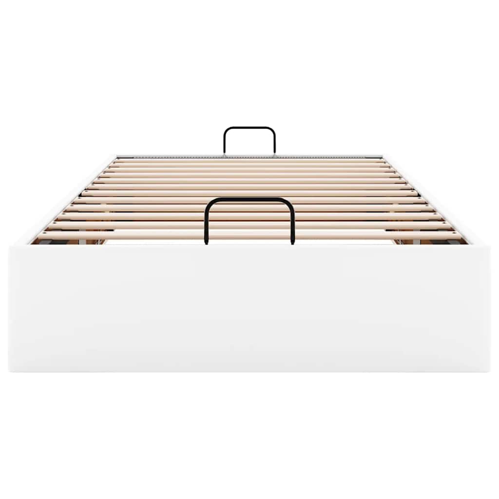 Bedframe zonder matras 90x200 cm kunstleer wit is nu te koop bij PeponiXL, paradijselijk wonen!