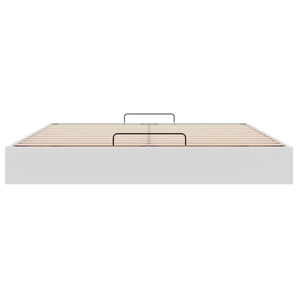 Bedframe zonder matras 180x200 cm kunstleer wit is nu te koop bij PeponiXL, paradijselijk wonen!