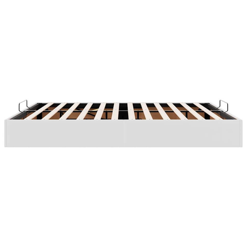 Bedframe zonder matras 180x200 cm kunstleer wit is nu te koop bij PeponiXL, paradijselijk wonen!