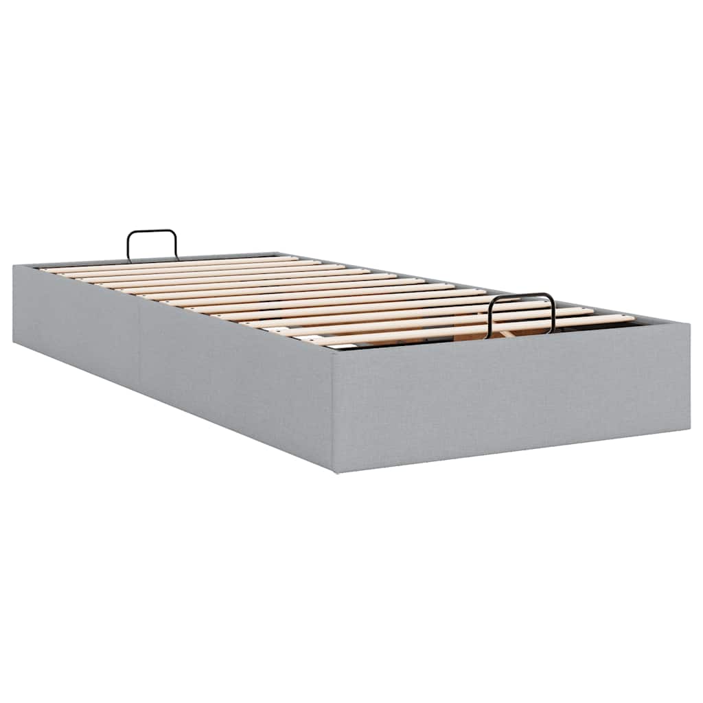 Bedframe zonder matras 80x200 cm stof lichtgrijs is nu te koop bij PeponiXL, paradijselijk wonen!