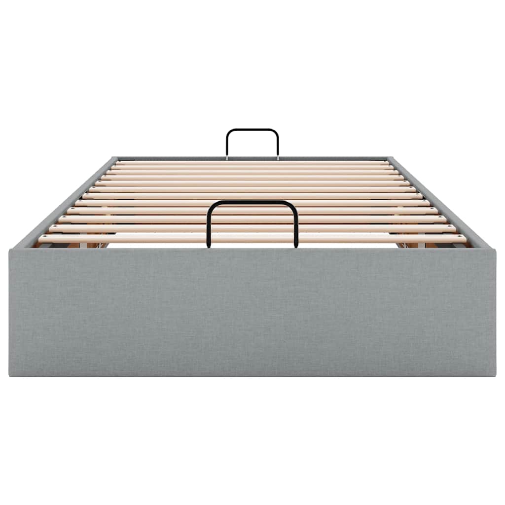 Bedframe zonder matras 90x190 cm stof lichtgrijs is nu te koop bij PeponiXL, paradijselijk wonen!
