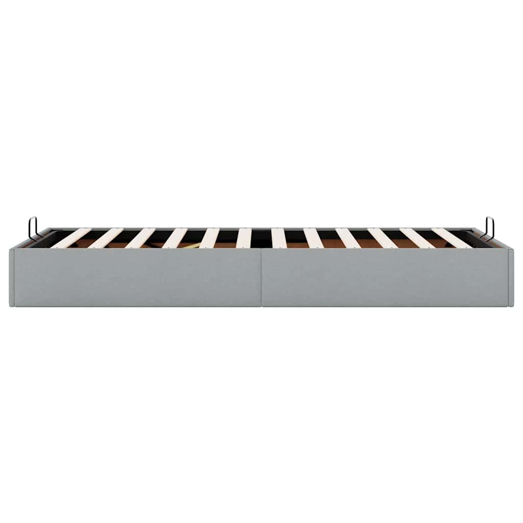 Bedframe zonder matras 90x190 cm stof lichtgrijs is nu te koop bij PeponiXL, paradijselijk wonen!