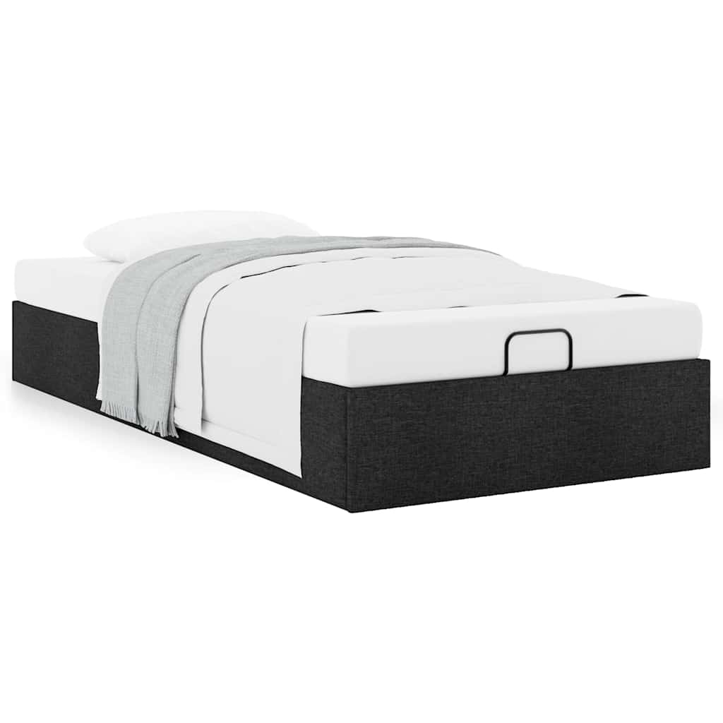 Bedframe zonder matras 90x190 cm stof zwart is nu te koop bij PeponiXL, paradijselijk wonen!