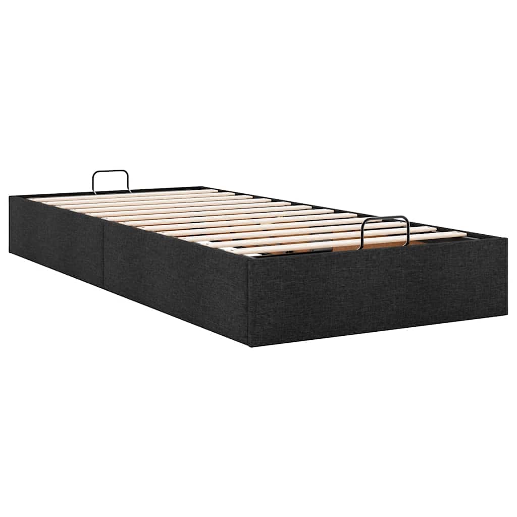 Bedframe zonder matras 90x190 cm stof zwart is nu te koop bij PeponiXL, paradijselijk wonen!
