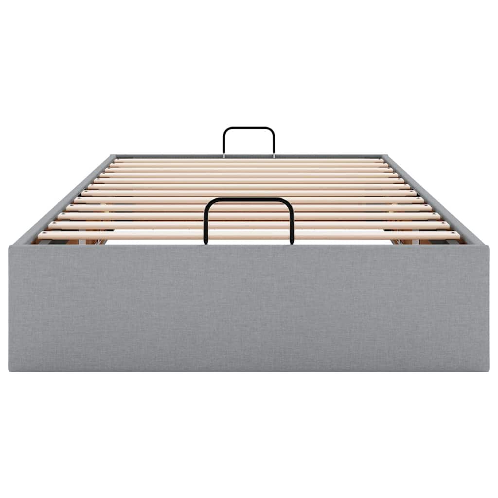 Bedframe zonder matras 90x200 cm stof lichtgrijs is nu te koop bij PeponiXL, paradijselijk wonen!