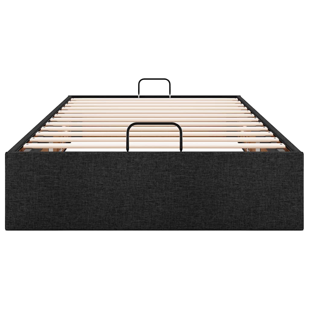 Bedframe zonder matras 90x200 cm stof zwart is nu te koop bij PeponiXL, paradijselijk wonen!
