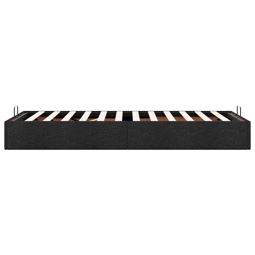 Bedframe zonder matras 90x200 cm stof zwart is nu te koop bij PeponiXL, paradijselijk wonen!