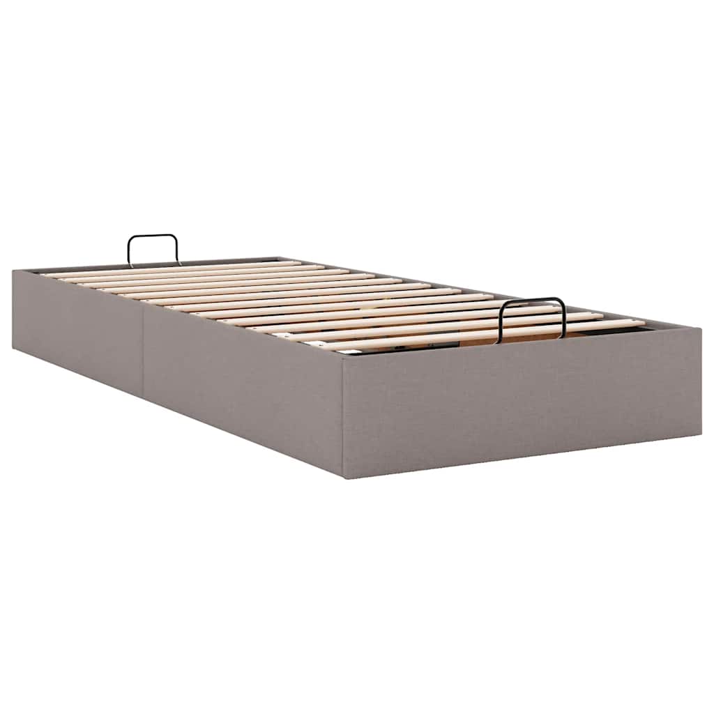 Bedframe zonder matras 90x200 cm stof taupe is nu te koop bij PeponiXL, paradijselijk wonen!