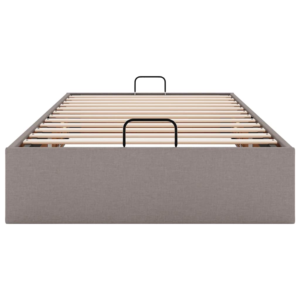 Bedframe zonder matras 90x200 cm stof taupe is nu te koop bij PeponiXL, paradijselijk wonen!