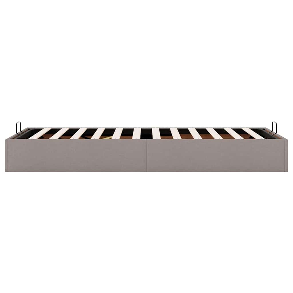 Bedframe zonder matras 90x200 cm stof taupe is nu te koop bij PeponiXL, paradijselijk wonen!