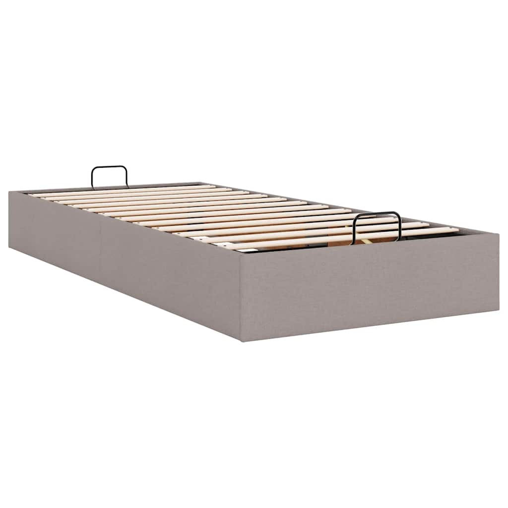 Bedframe zonder matras 90x200 cm stof taupe is nu te koop bij PeponiXL, paradijselijk wonen!