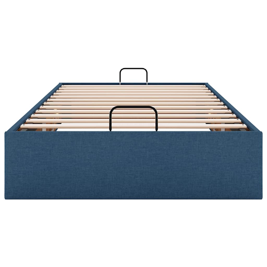 Bedframe zonder matras 100x200 cm stof blauw is nu te koop bij PeponiXL, paradijselijk wonen!
