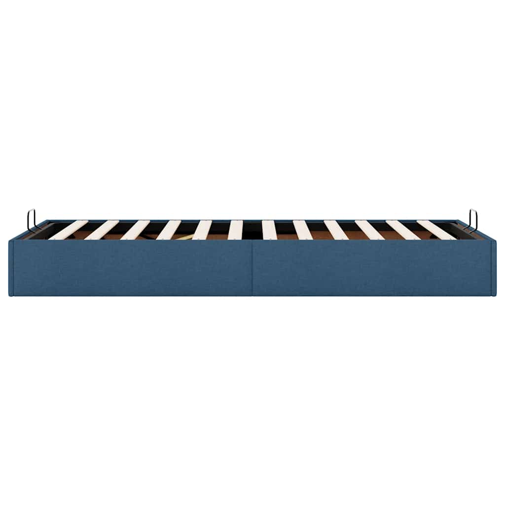 Bedframe zonder matras 100x200 cm stof blauw is nu te koop bij PeponiXL, paradijselijk wonen!