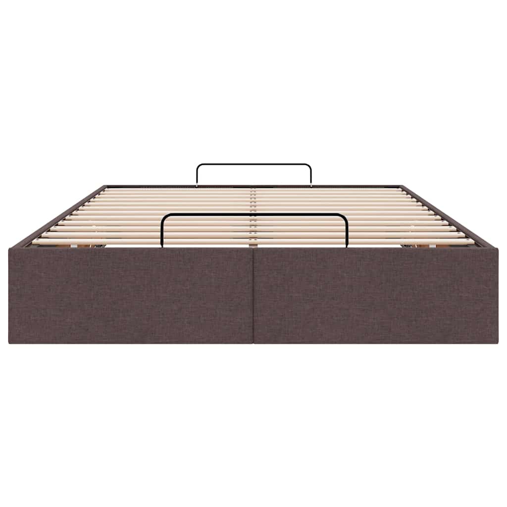 Bedframe zonder matras 120x190 cm stof donkerbruin is nu te koop bij PeponiXL, paradijselijk wonen!