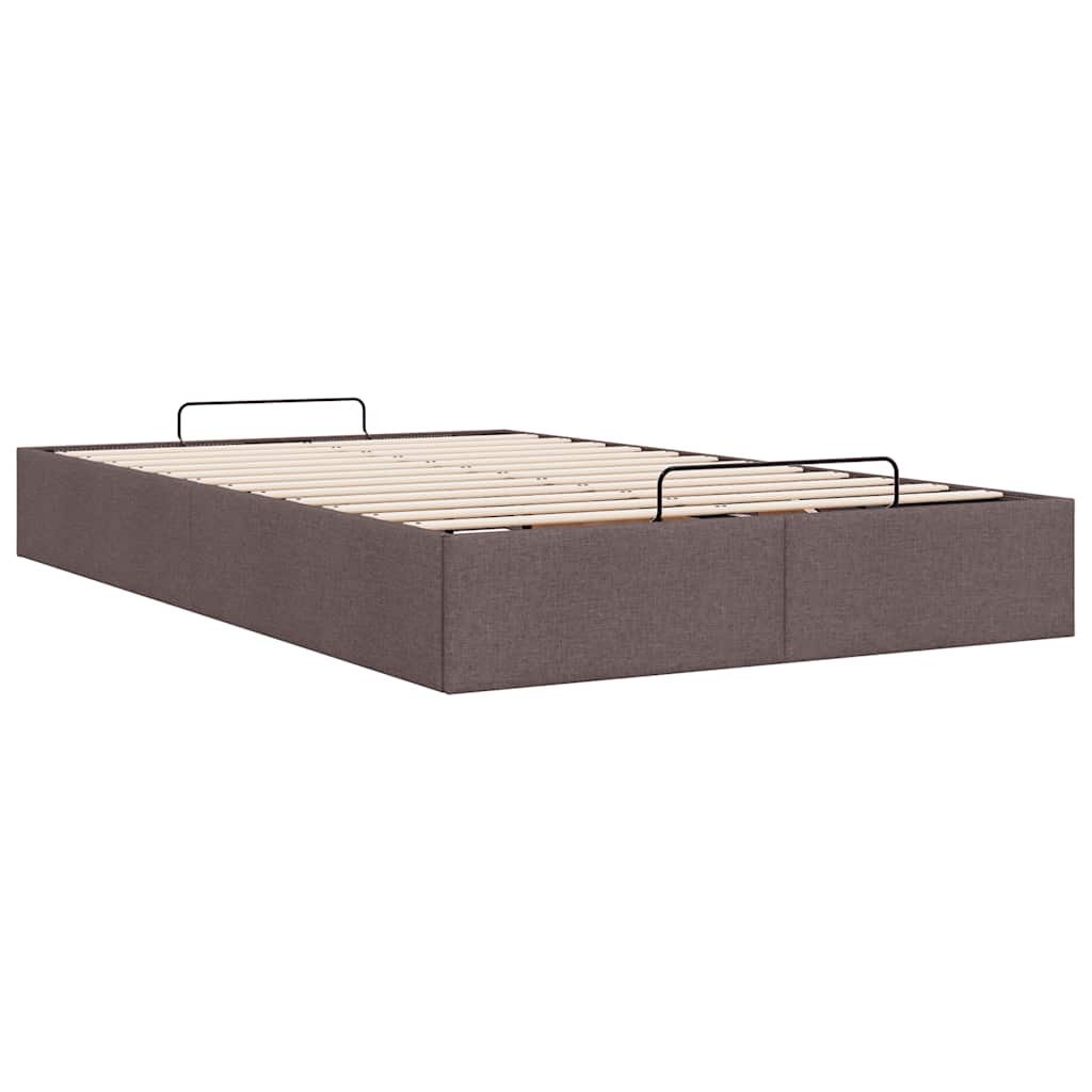 Bedframe zonder matras 120x190 cm stof donkerbruin is nu te koop bij PeponiXL, paradijselijk wonen!